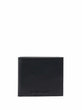 EMPORIO ARMANI Leather Bifold Wallet for Men - Mini Size