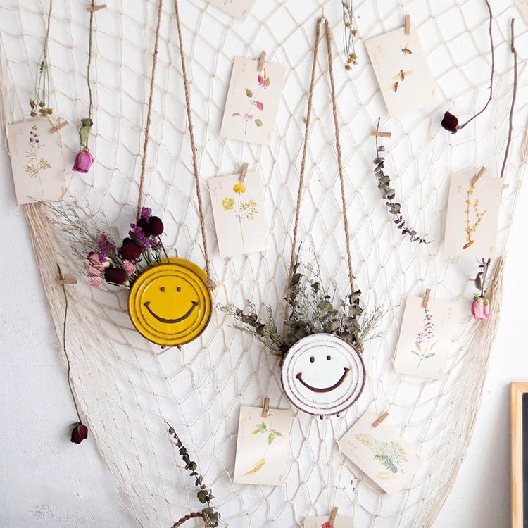 Happy Face Hanging Planter