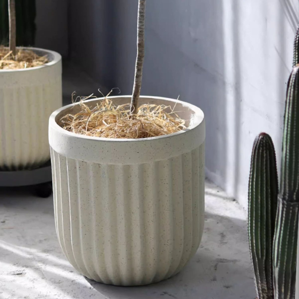 Nordic Vertical Stripe Flower Pot