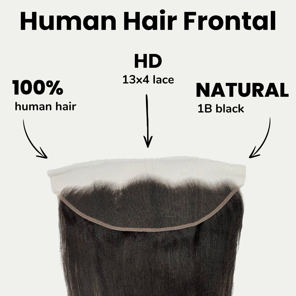 Yaki Straight 13x4 HD Lace Human Hair Frontal