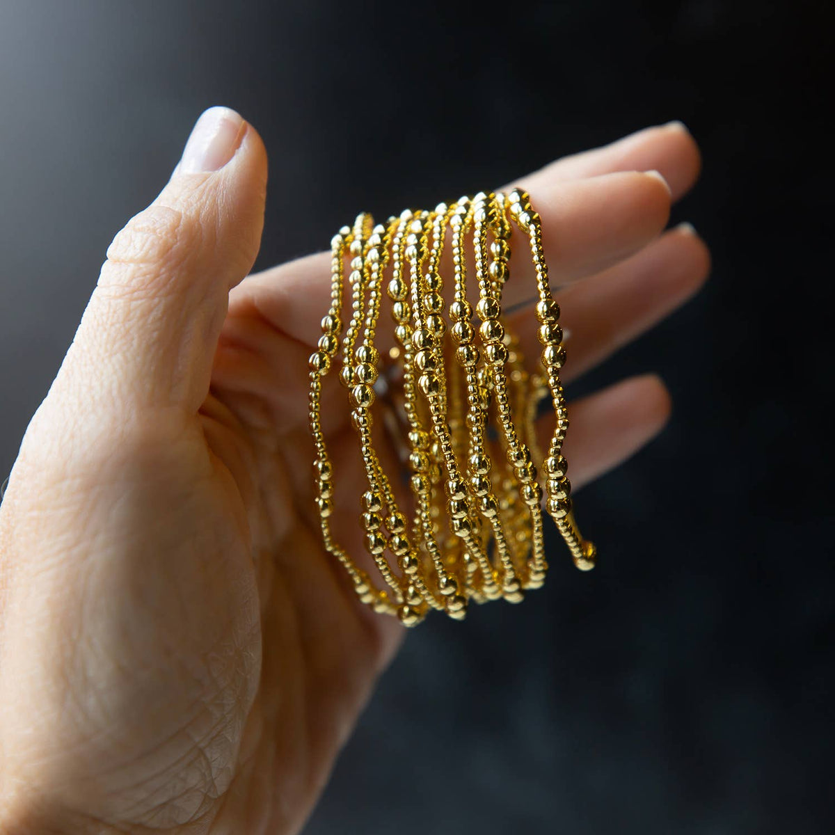 Gold Beaded Bracelet