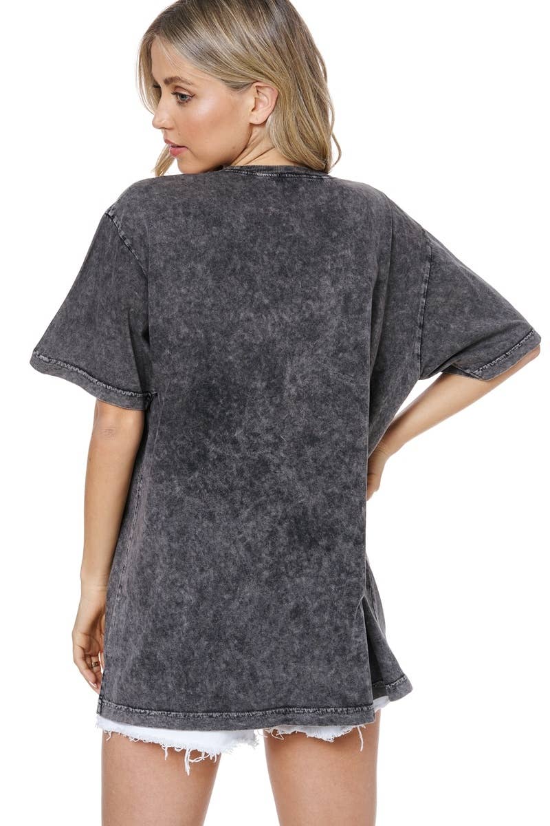 PUFF' Cowboy Western Graphic S/S Washed Boyfriend Tee
