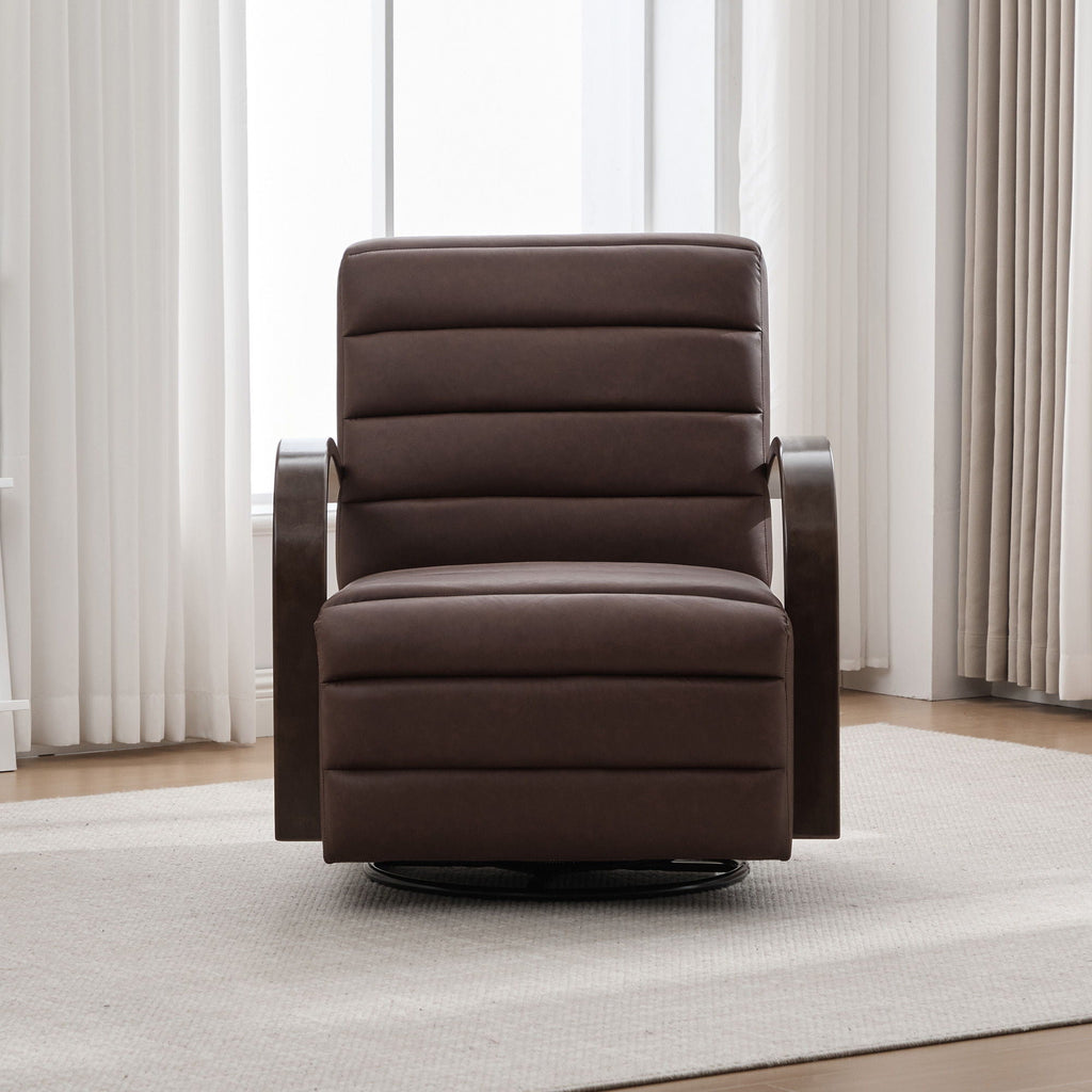 360° Swivel Accent Chair With Armrests, Comfy Lounge