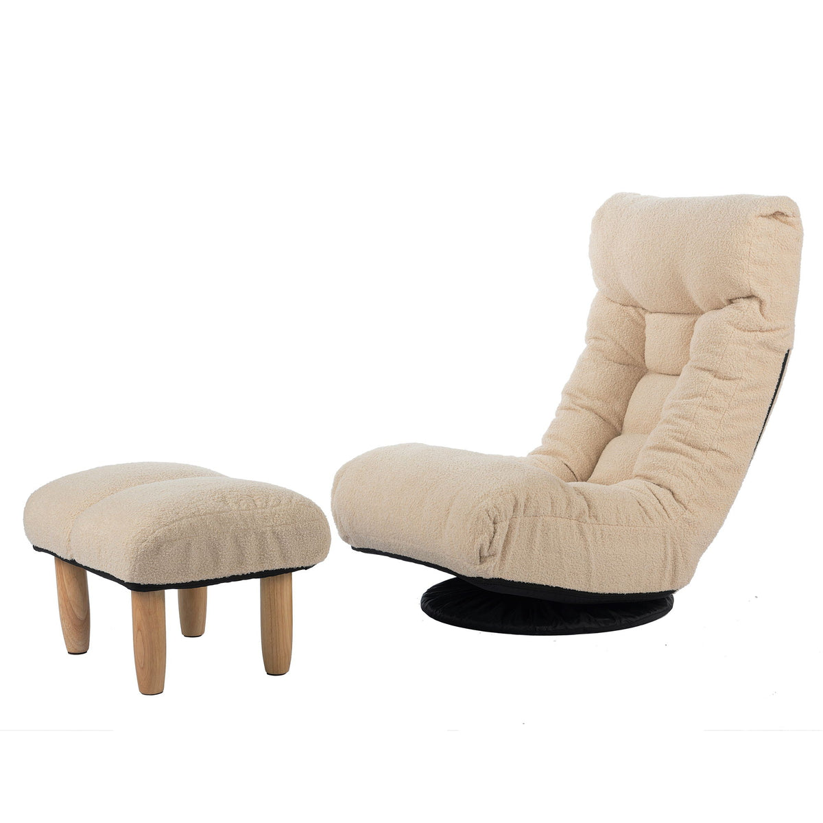 Adjustable Japanese Reclining Floor Chair Sofa With Metal Frame For Living Room