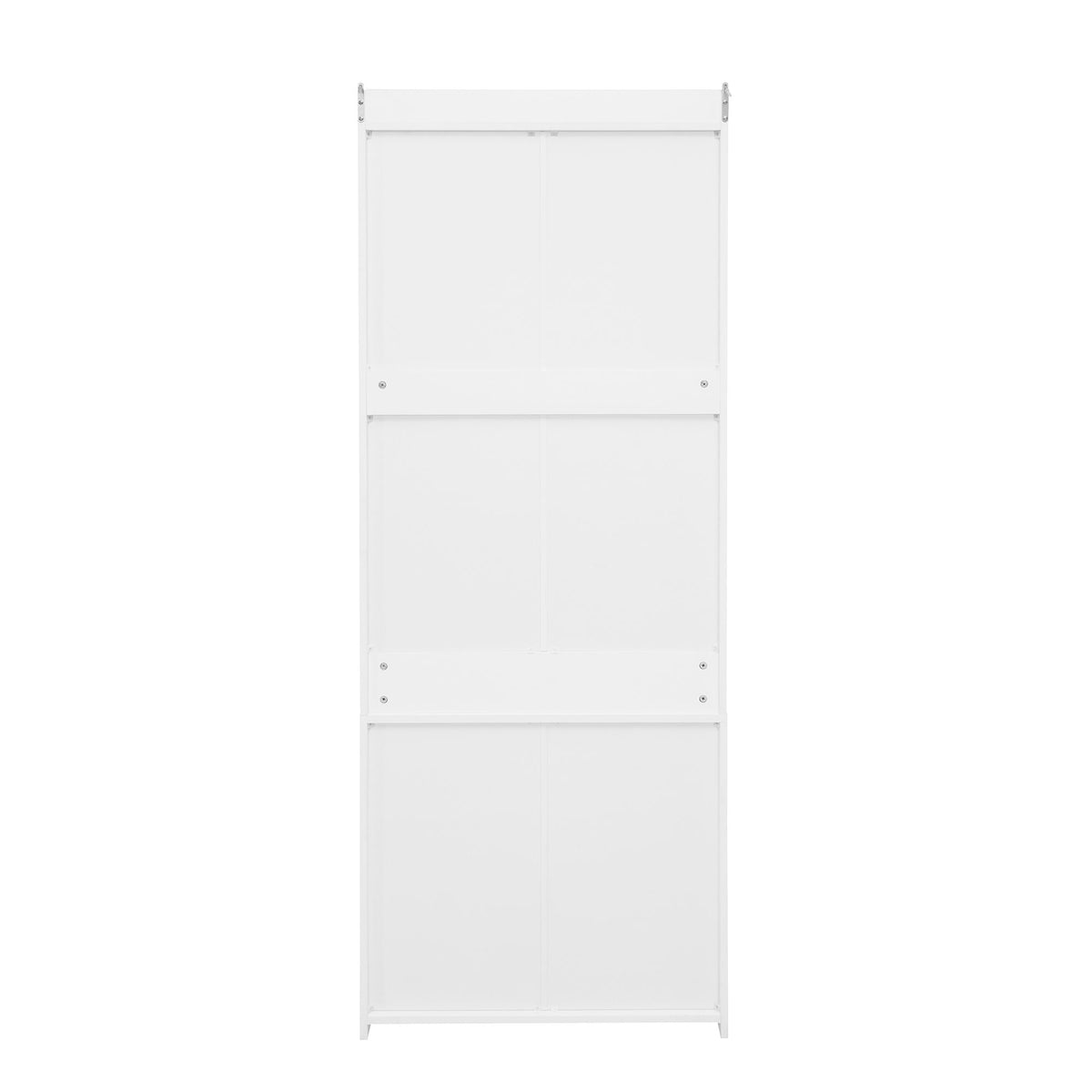 Wardrobe With 3 Drawers High Wardrobe Armoire With Rattan For Living Room Organizer - White