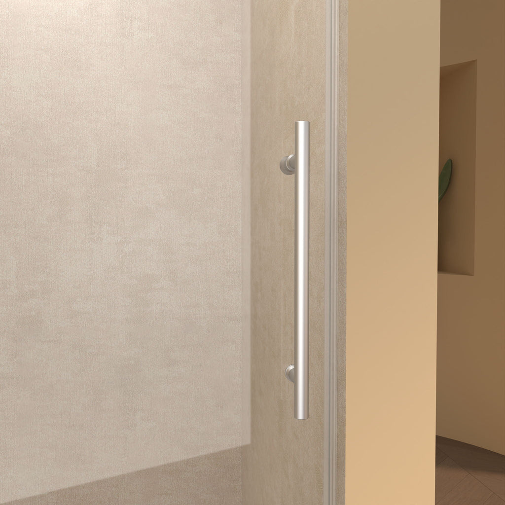 Frameless Single Sliding Shower Door With Handle