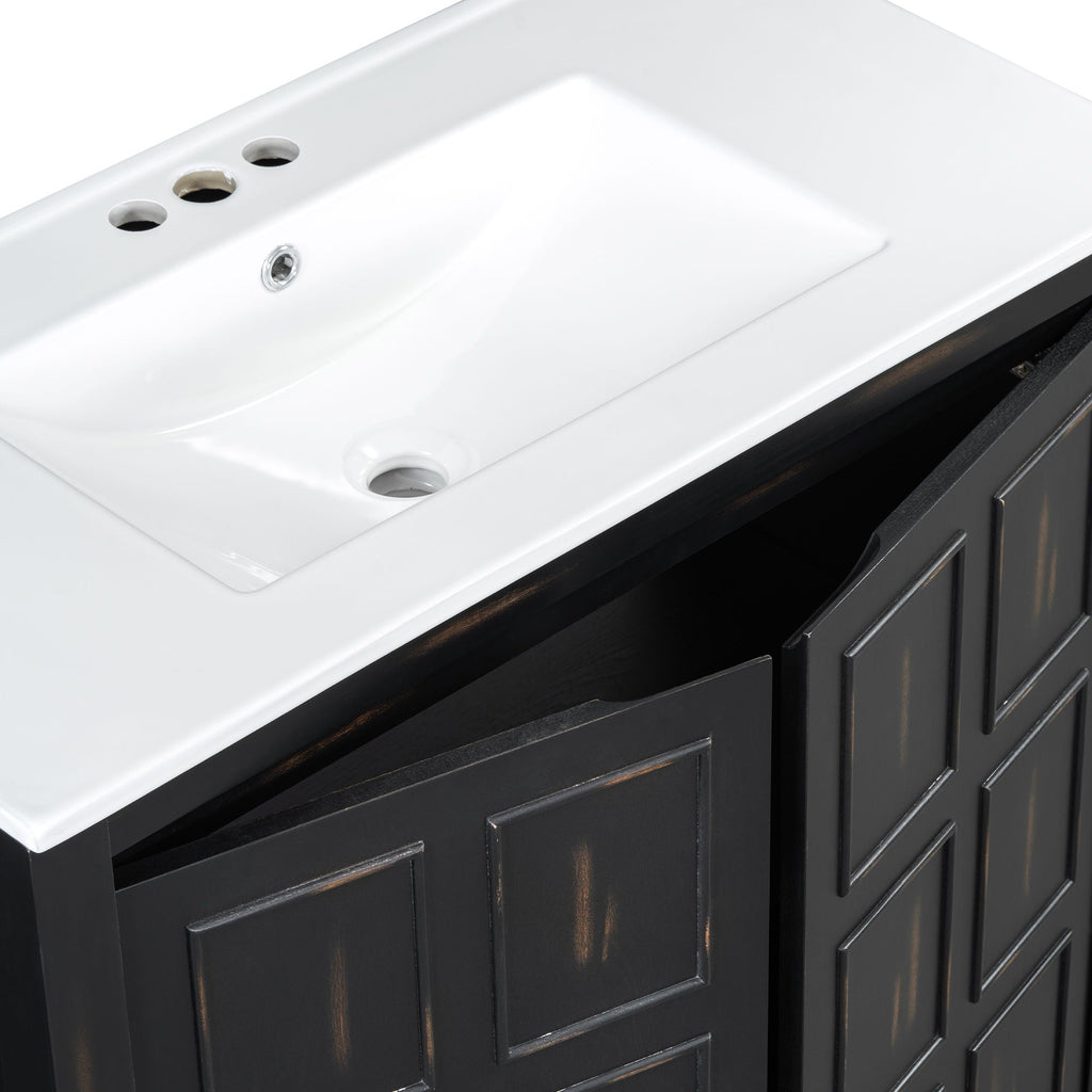 Bathroom Vanity Organizer With Sink, Combo Cabinet Set, Bathroom Storage Cabinet