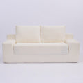 Comfortable Deep Seat Loveseat Sofa Bed, Reversible Cushion With Pillows