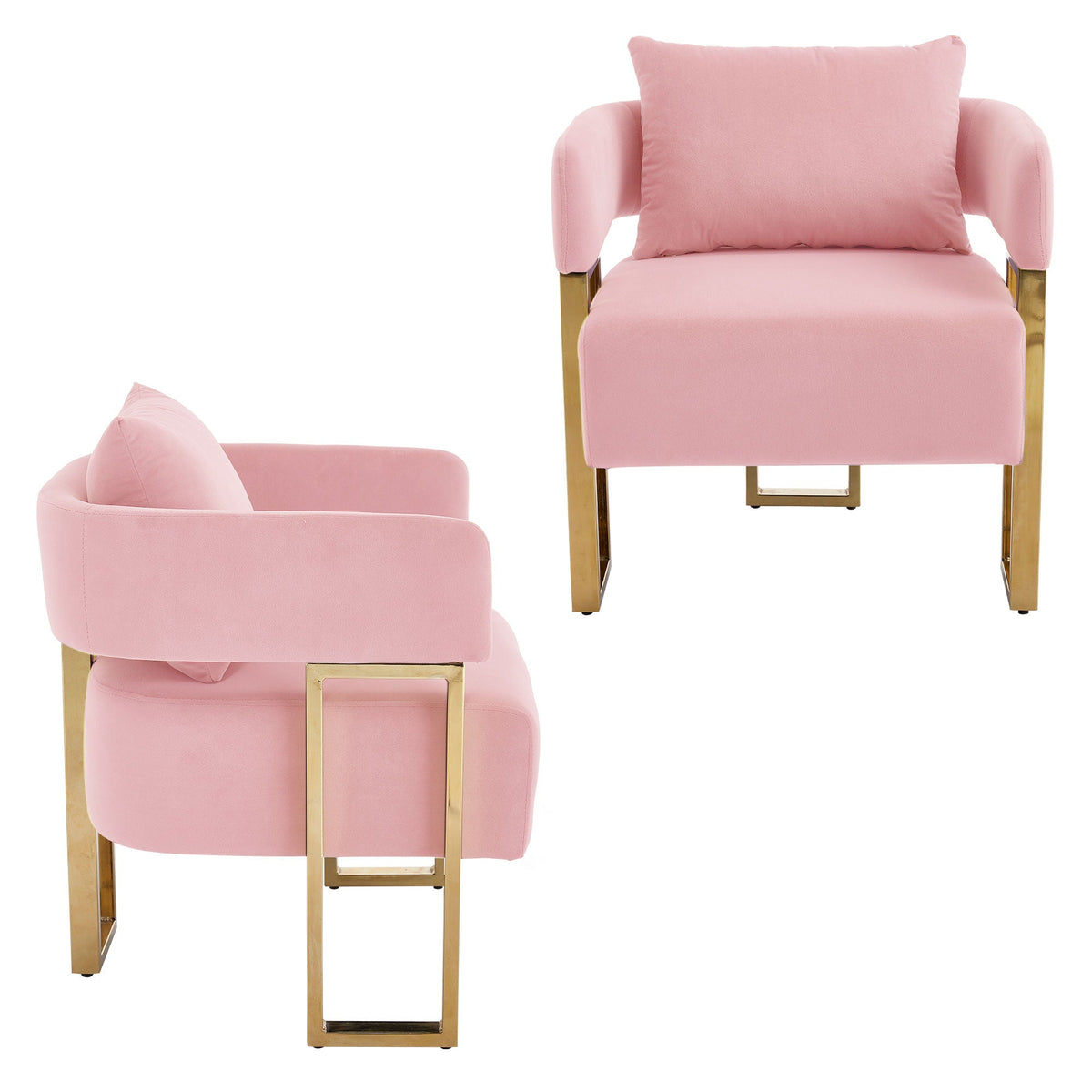 Modern Classic Decorative Chair with Teddy Fleece Upholstery