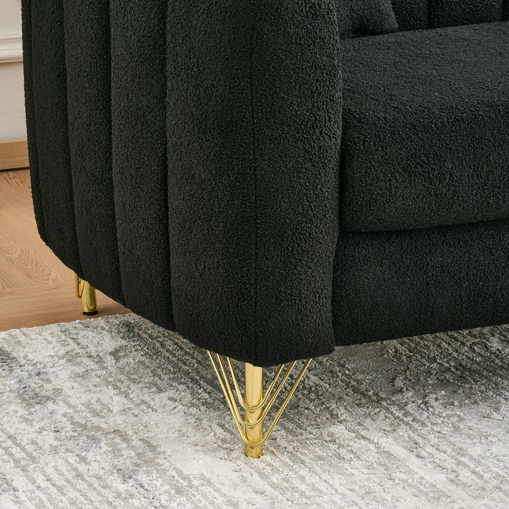 Tufted Oversized Sofa For Living Spaces