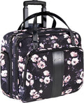 Rolling Laptop Bag Premium Rolling Laptop Briefcase Computer Bag Fits up to 15.6 Inch Laptop Overnight Bag with RFID Pockets for Travel/Business/Women