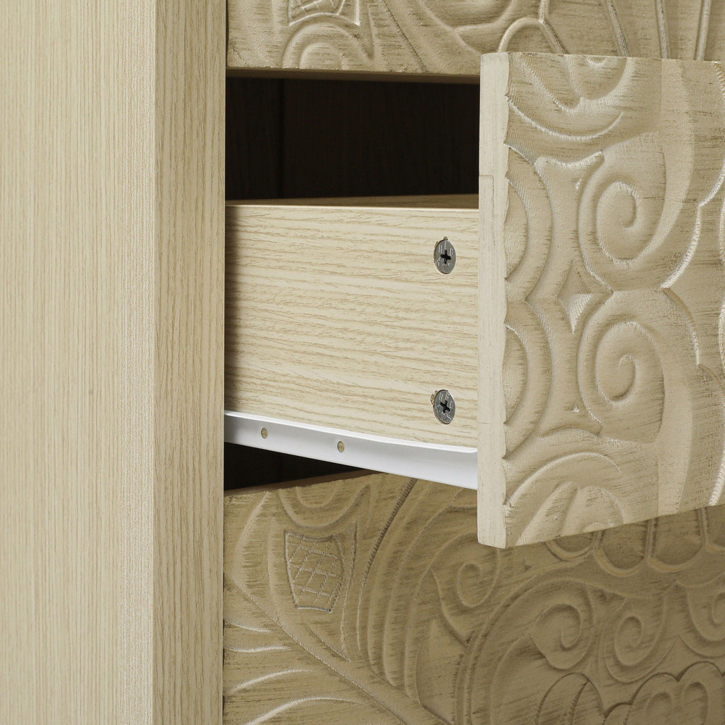 3 Drawer Cabinet - Natural Wood Finish
