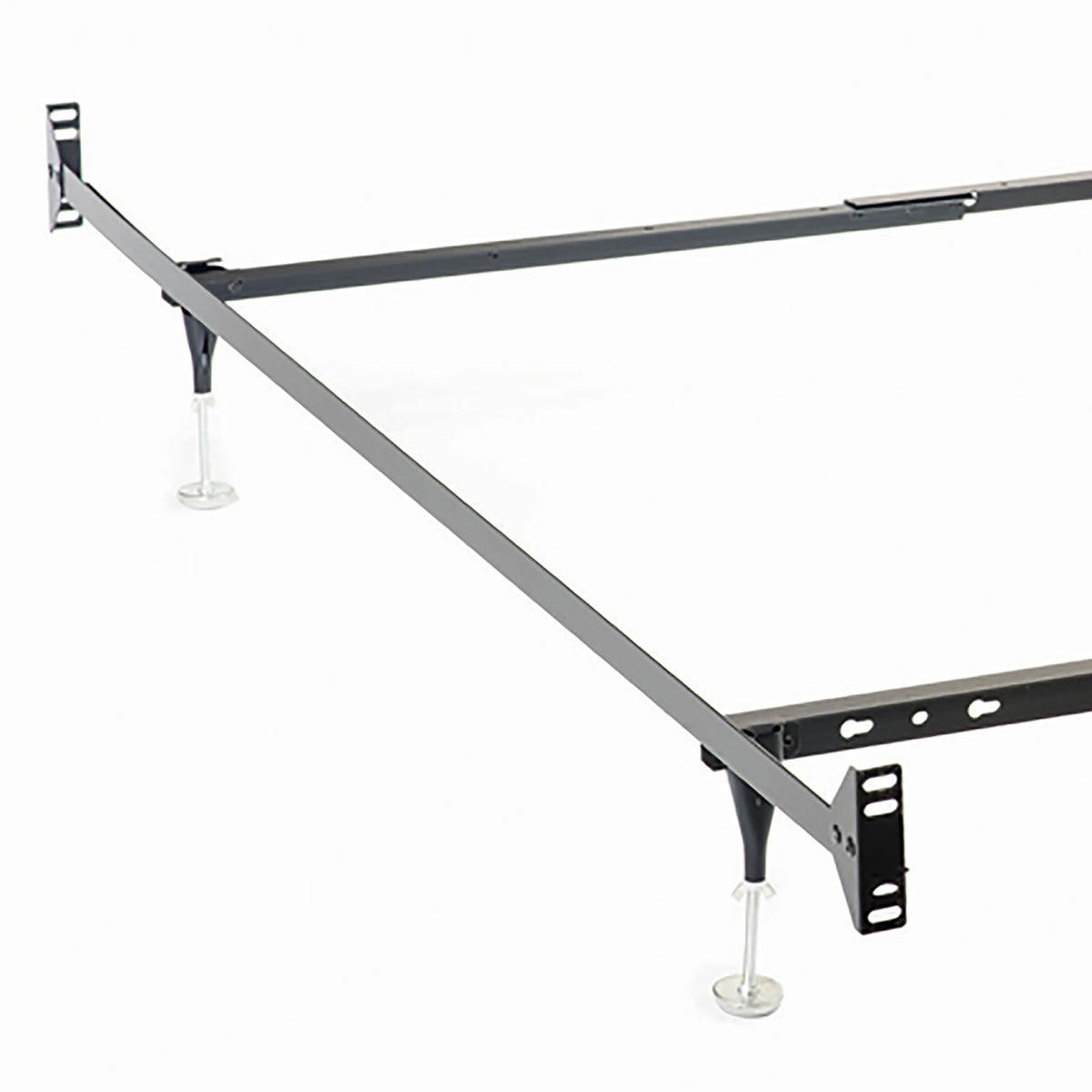 Renee - Twin / Full Bed Frame With Reinforced Center Beam And Bolt-On Construction - Black