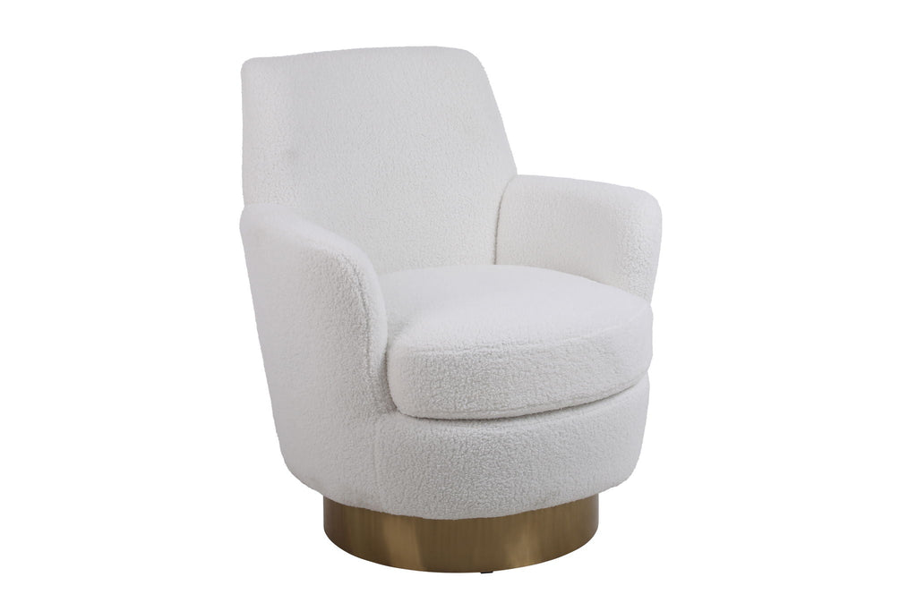 Teddy Swivel Barrel Chair, Swivel Accent Chairs Armchair For Living Room