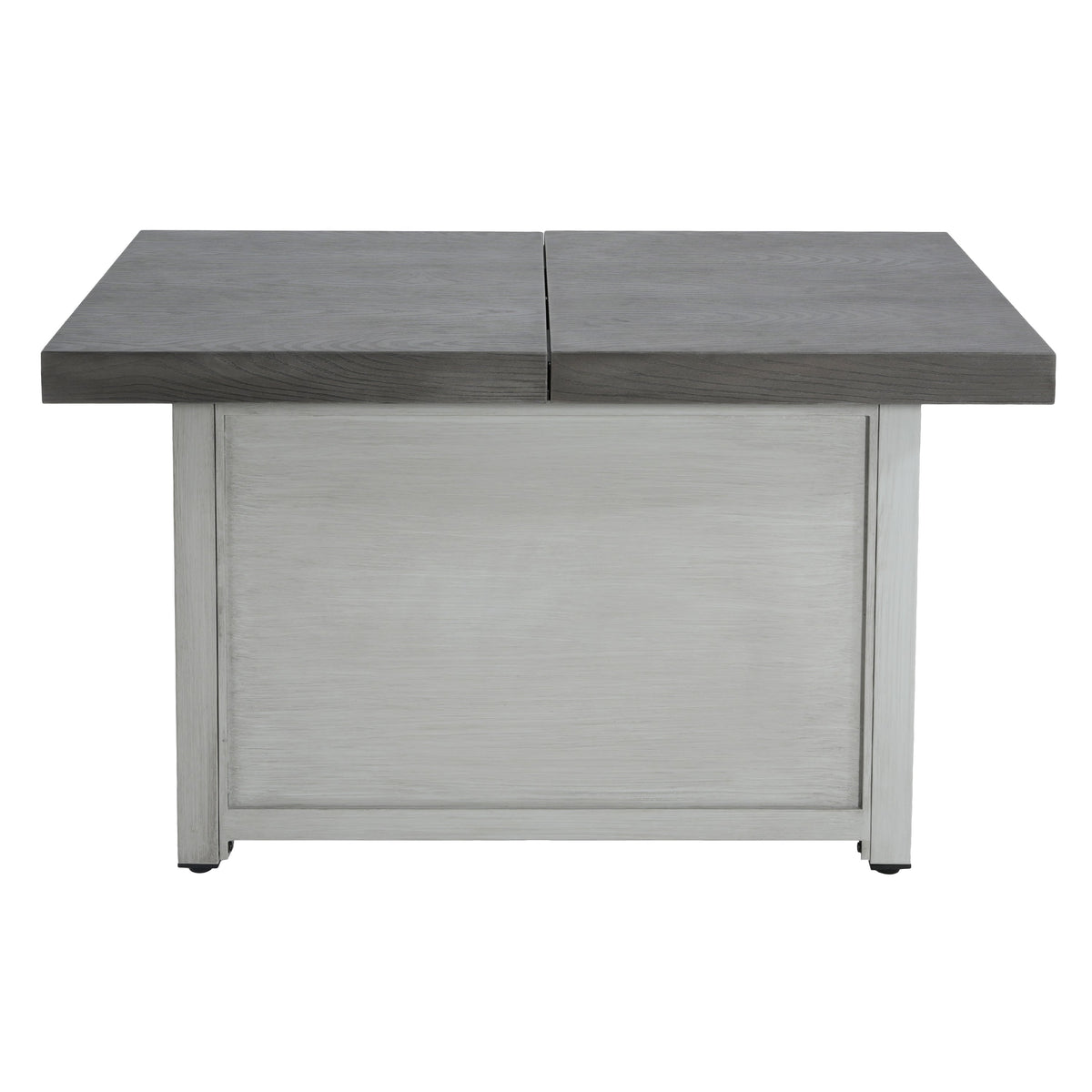 Extendable Rectangle Aluminum Alloy Fire Pit Table, 50,000 BTU