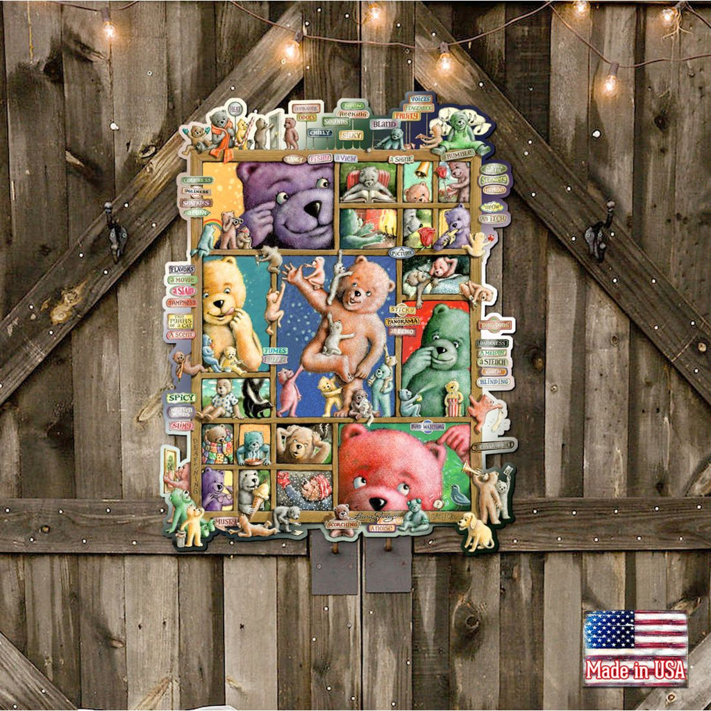 Your Five Senses Whimsical Wall Art by Laura Seeley - Love Family Kids Decor - 8513012-LS