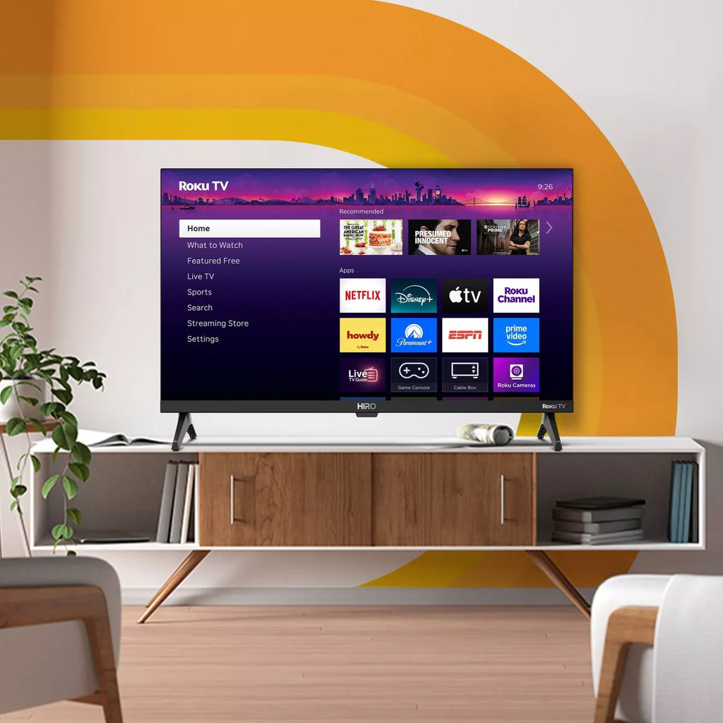 Hiro Roku TV 720P HD Smart TV Flat Screen LED Television with Roku TV and Dolby Audio for Streaming