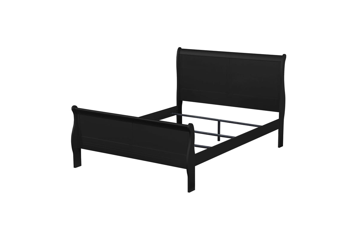 Louis Philippe Sleigh Style Bed