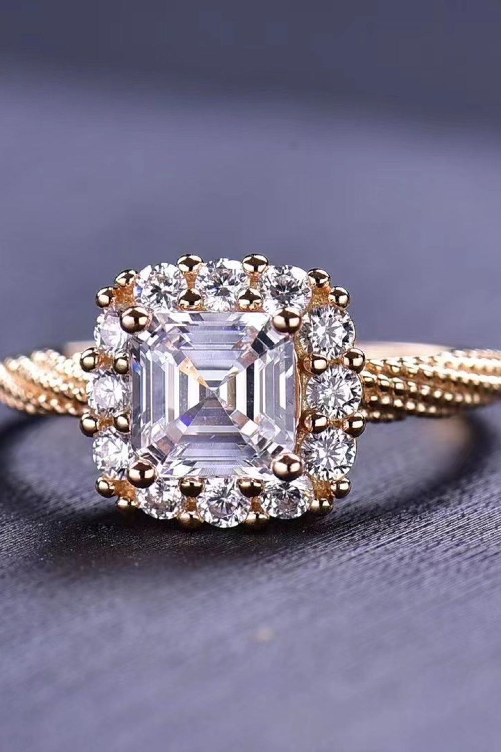1 Carat Sparkala™ Twisted Ring (18k Rose Gold Over Pure Sterling Silver)