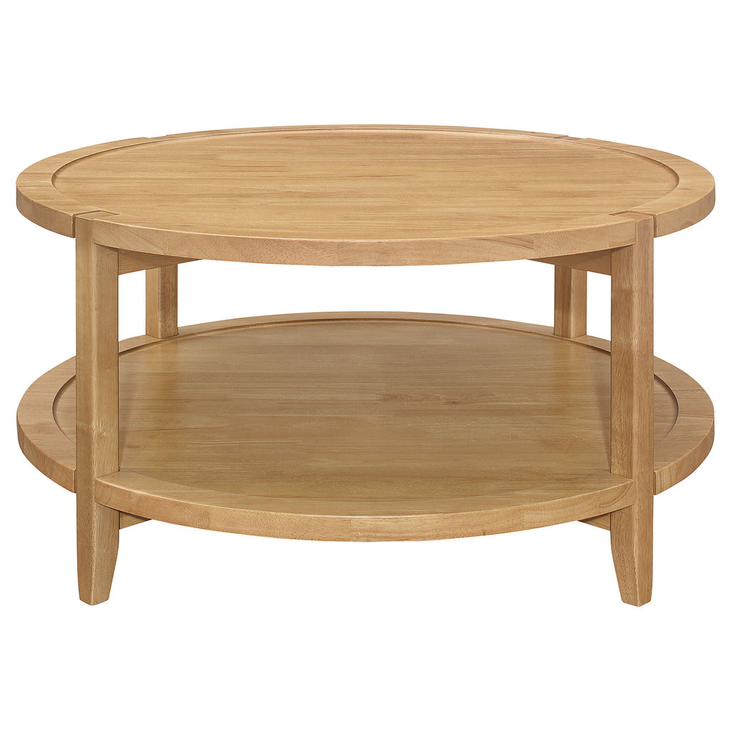 Isbell - Round Table With Storage Shelf