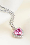1 Carat Sparkala™ Heart Pendant Necklace (Platinum-Plated Fine Silver)