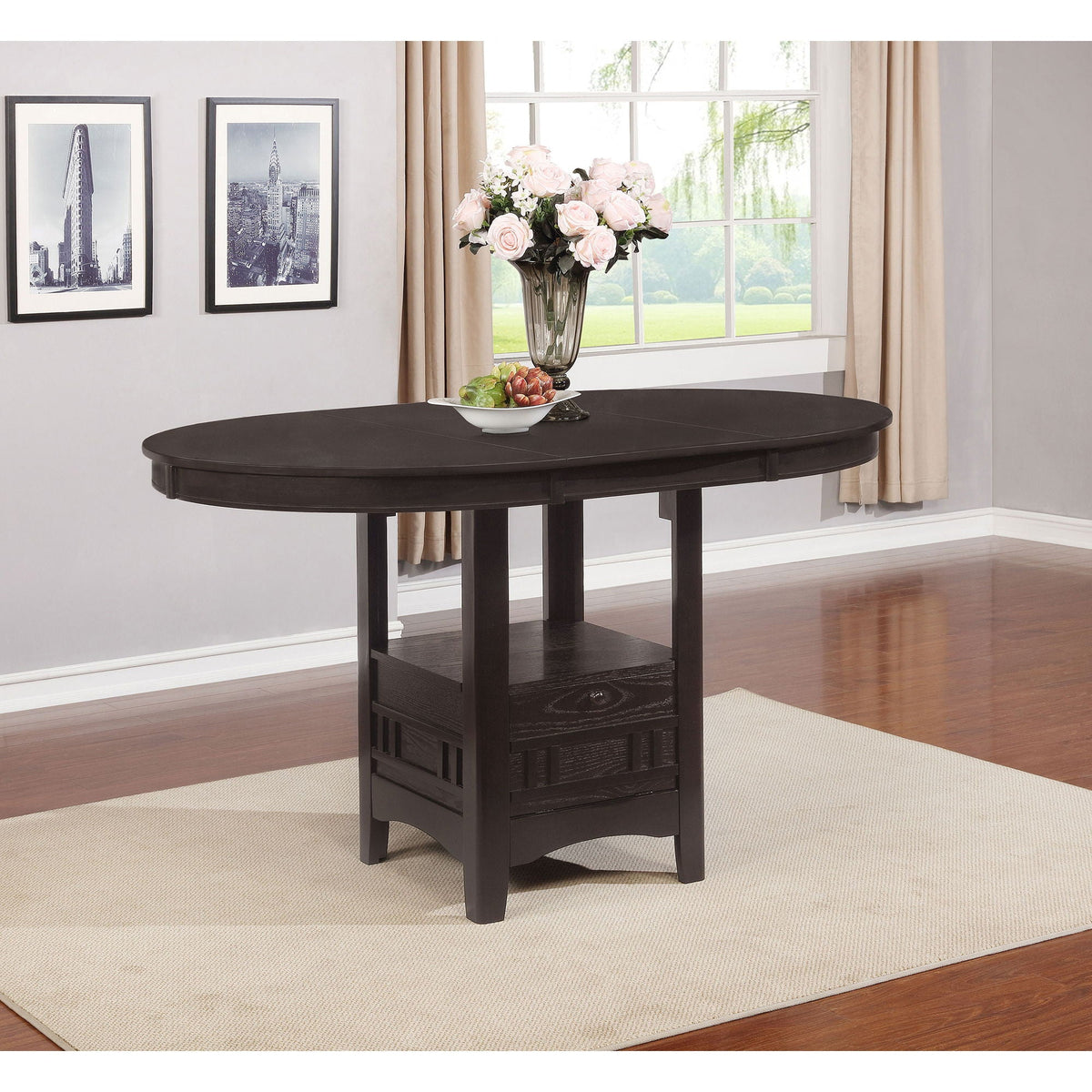 Hester - Extension Counter Dining Table - Espresso