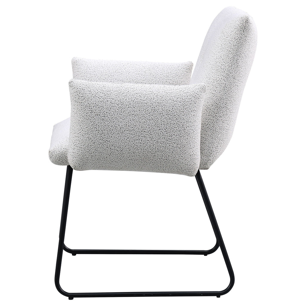 Donica - Upholstered Dining Arm Chair (Set of 2) - Light Gray