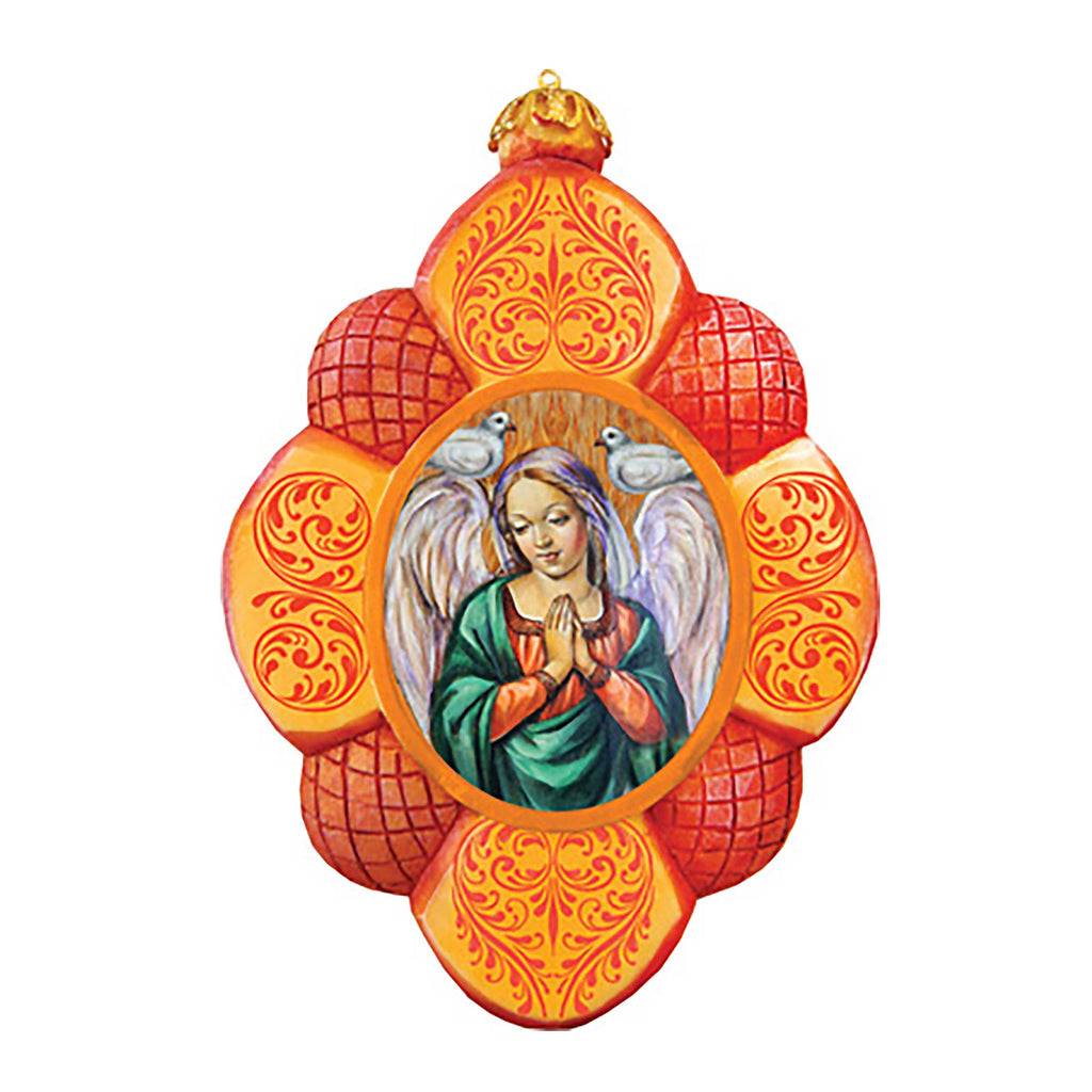 Guardian Angel Sculpted Hand-Painted Christmas Ornament by G. DeBrekht - Nativity Holiday Decor - 610831