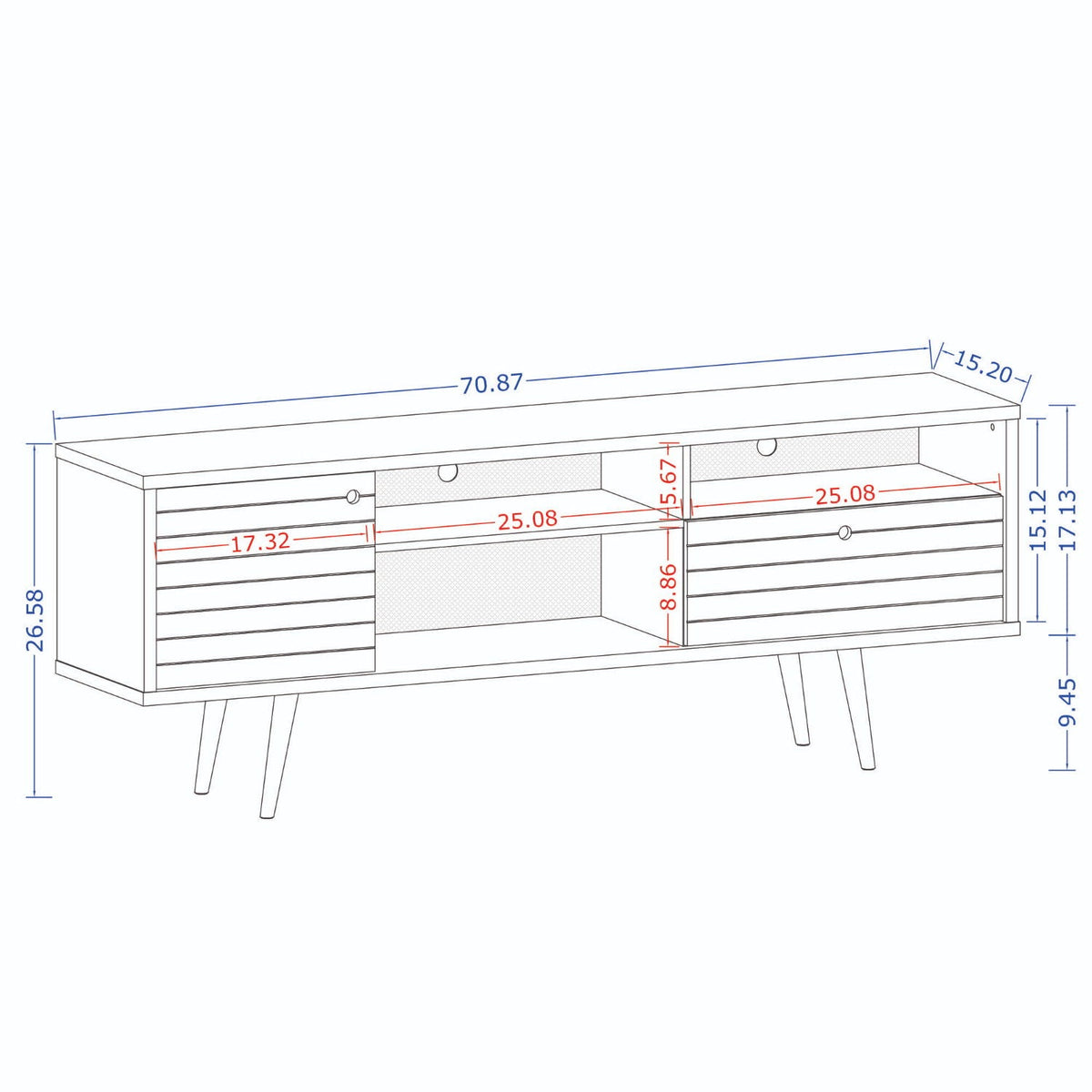 Liberty - TV Stand With Wire Management