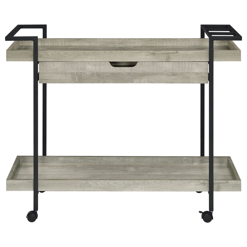 Begonia - 1 Drawer Cart - Driftwood