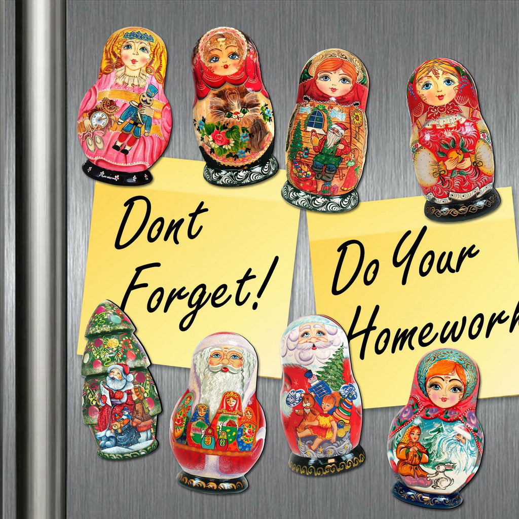 Camper Woodsy Shaped Refrigerator Magnets Set of 3