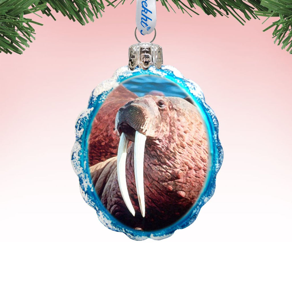 Walrus Mercury Glass Ornament by G. DeBrekht - Wildlife Holiday Decor - 771053