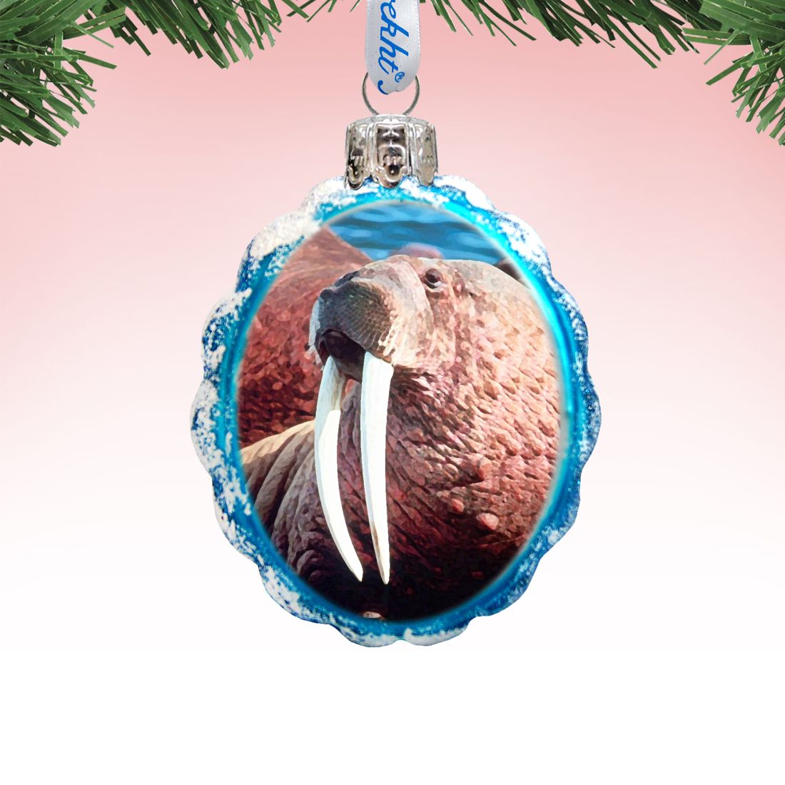 Walrus Mercury Glass Ornament by G. DeBrekht - Wildlife Holiday Decor - 771053