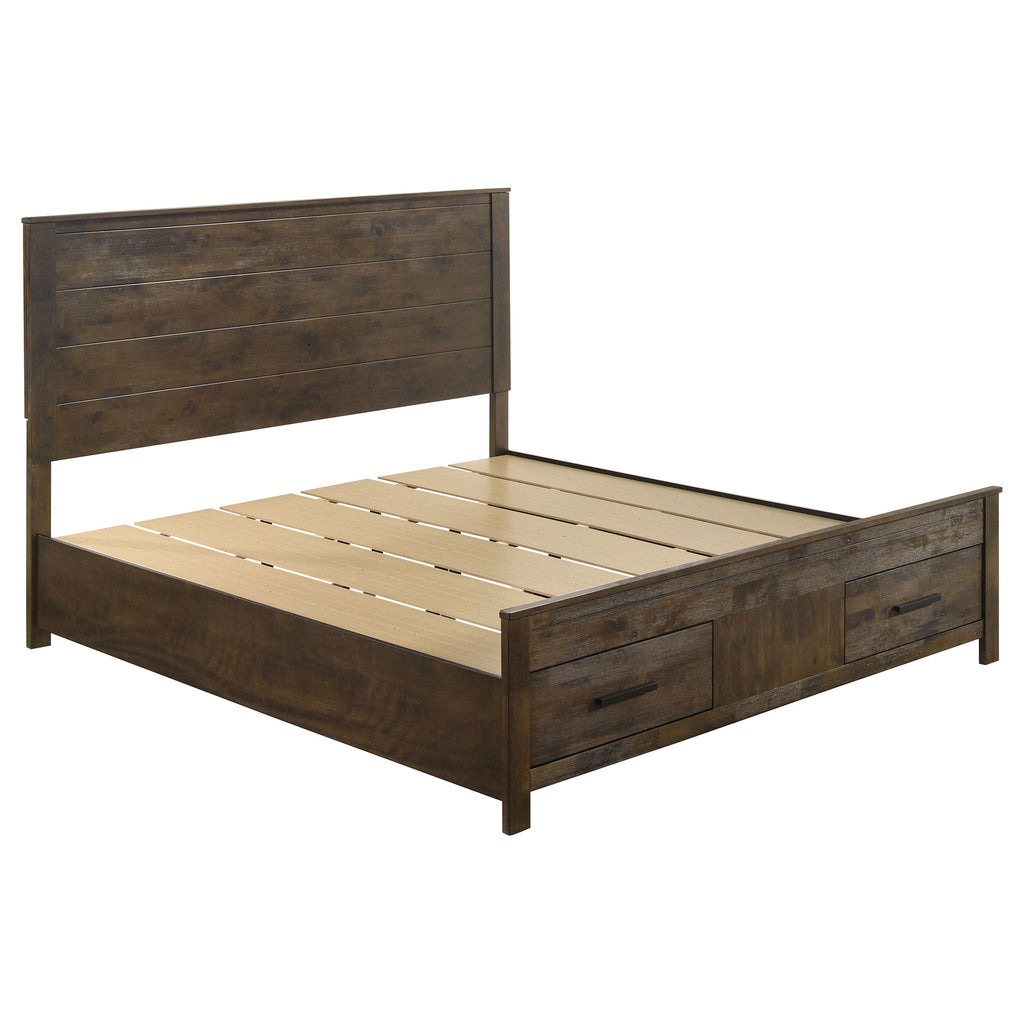 Greely - Eastern King Storage Bed - Brown
