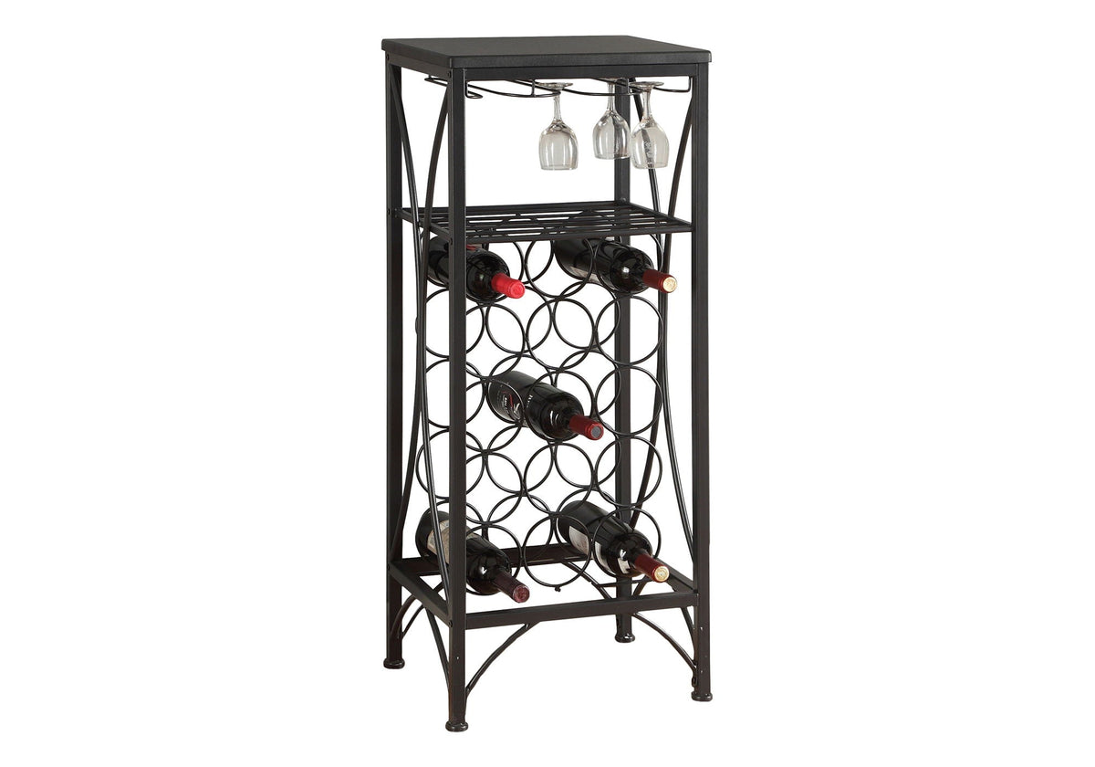 Home Bar Wine Rack – Black