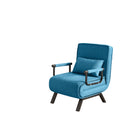 Convertible 5 In 1 Folding Chair Bed With Adjustable Backrest & Pillow