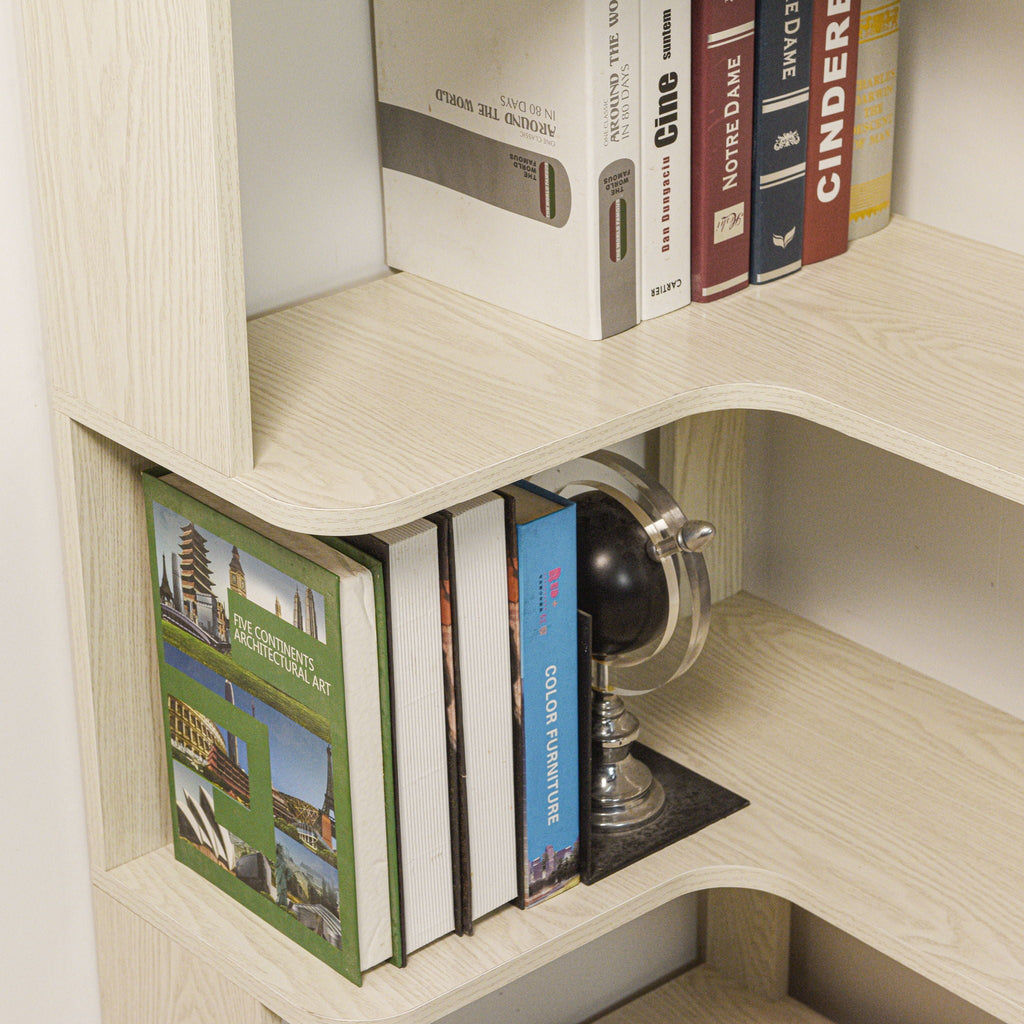 L-Shaped Design Corner Bookshelf