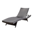 Mysticism Outdoor Chaise Lounge with Adjustable Backrest and Foldable Legs