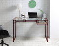 Yasin Glass Top Writing Desk