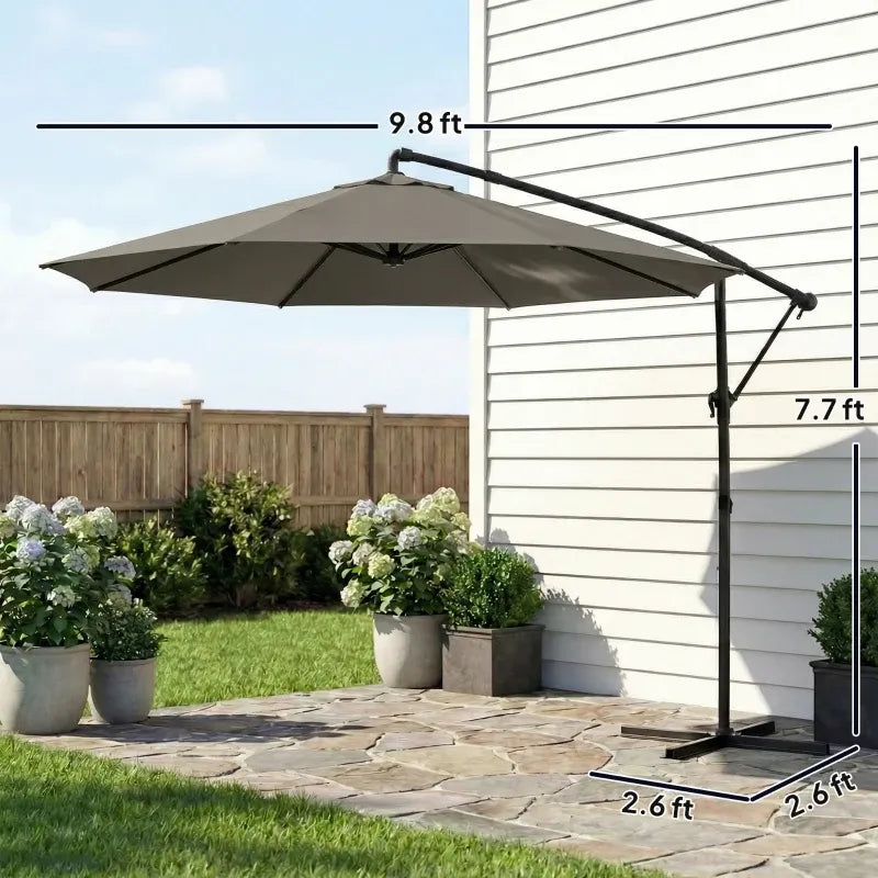 Modern Style Outdoor Hanging Cantilever Umbrella