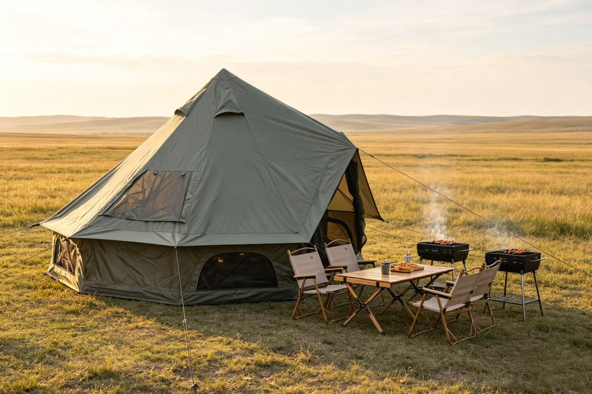 Oxford Bell Tent for Family Camping - Spacious 9.8ft Yurt