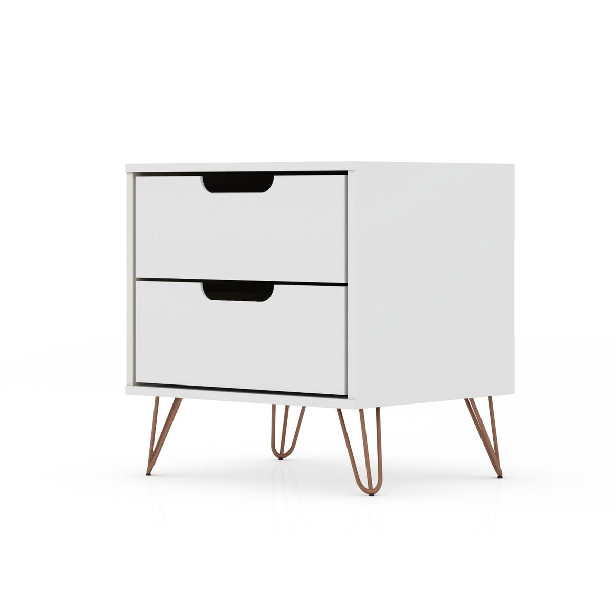 Rockefeller - Nightstand With 2 Drawers - White