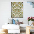 Gold and Green Floral Rustic Wooden Wall Art by G. DeBrekht - Floral Ornamental Decor - 95011B