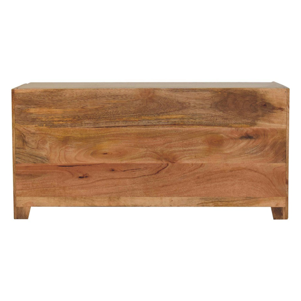 Shutter Shoe Bench, 3 Drawer - Oak
