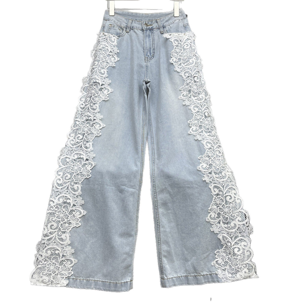 High-waisted Loose-fit Figure-flattering Versatile Straight-leg Wide-leg Pants