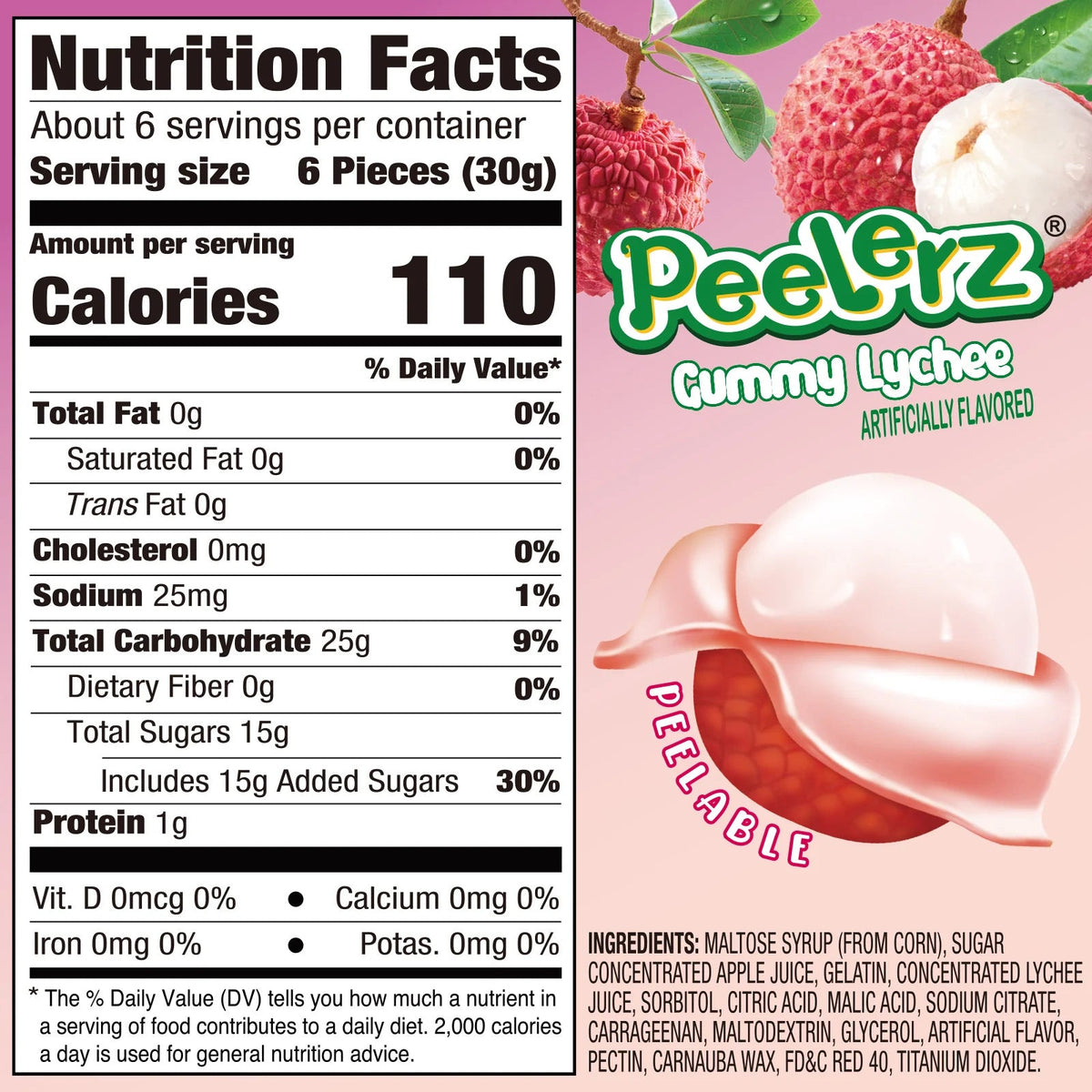 Amos Peelerz Lychee 6 pack (6oz)