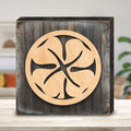 Four Leaf Clover Shamrock Celtic Wooden Wall Art by Celtic Art - Celtic Decor - 953163B