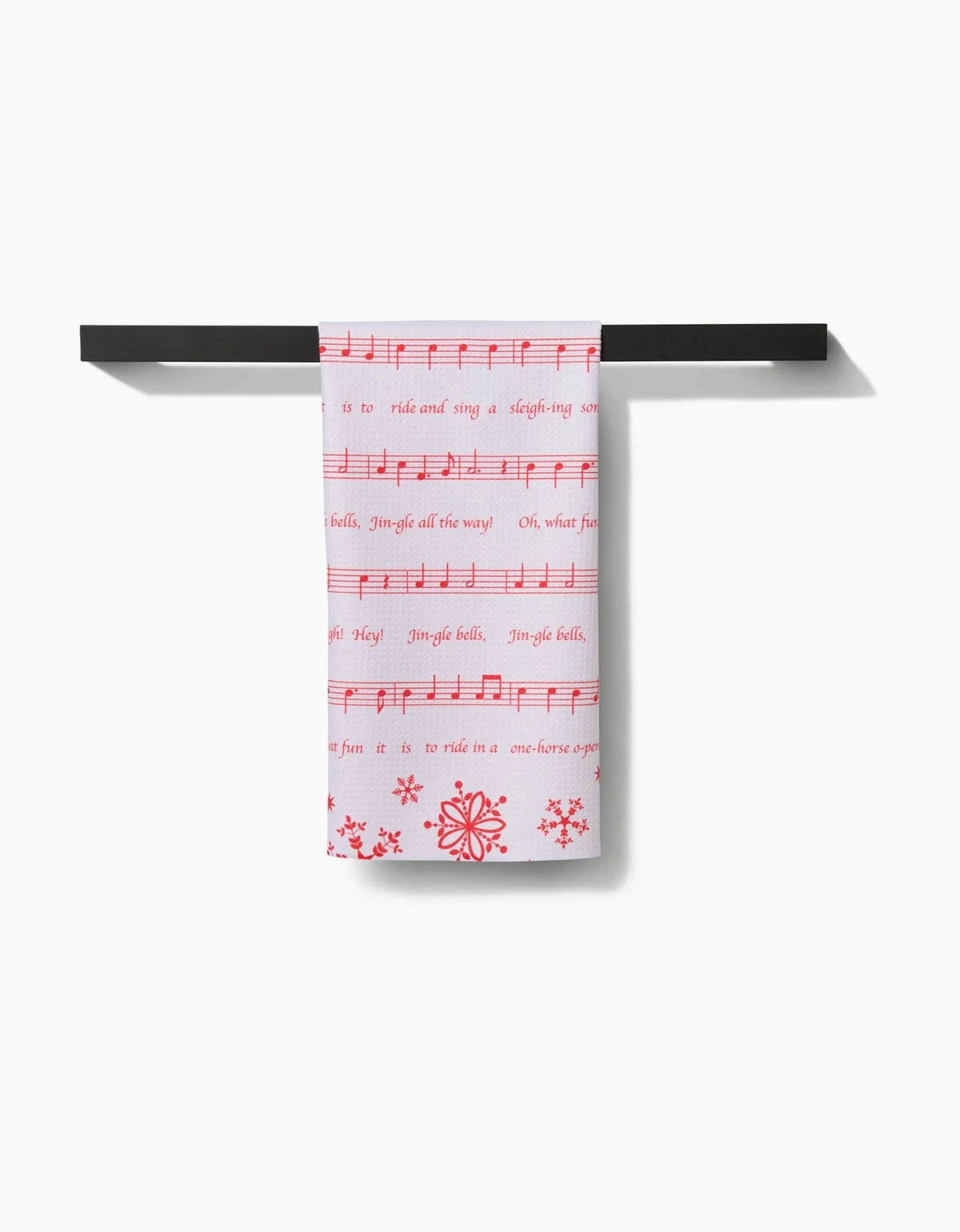 Jingle Bells Geometry Tea Towel