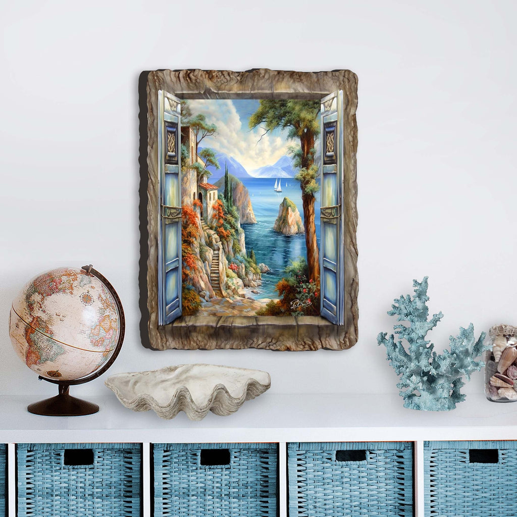 Mediterranean View Wall Art by G. DeBrekht Coastal Decor - 8492101W