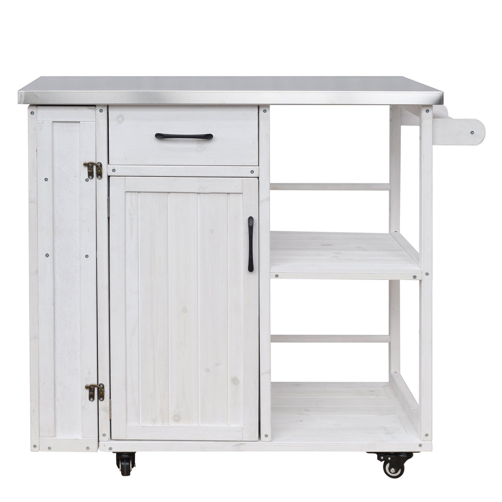 Outdoor Kitchen Island Fir Wood Prep Station